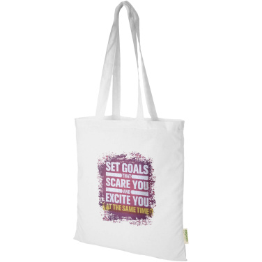 Logotrade Ideja dāvanas foto: Odisha 140 g/m² OCS organiskais iepirkumu maisiņš 7L