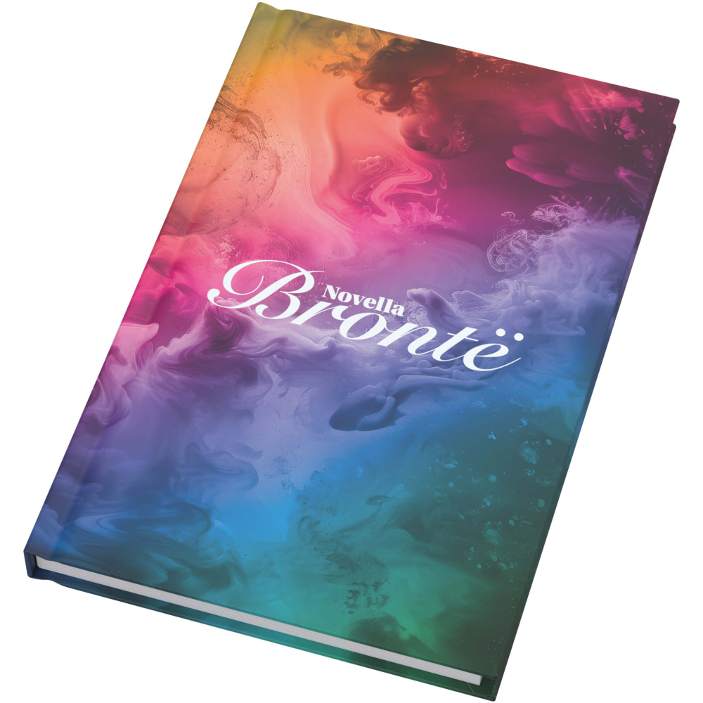 Logotrade logo dāvanas foto: Novella Brontë A5 piezīmju grāmatiņa ar cietiem vākiem - 100 lapas