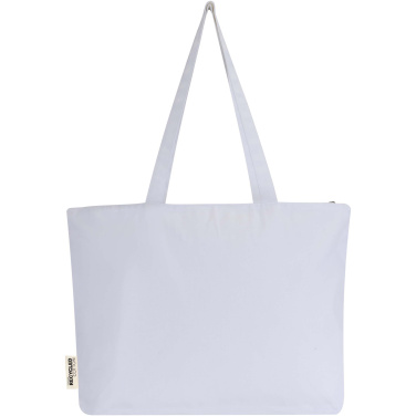 Logotrade logo dāvanas foto: Ningbo 320 g/m² kokvilnas soma ar rāvējslēdzēju, 15L