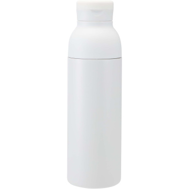 Logotrade Ideja dāvanas foto: Illuminate 650 ml RCS pārstrādāta dubultsienu nerūsējošā tērauda ūdens pudele ar 3 daļu vāku komplektu