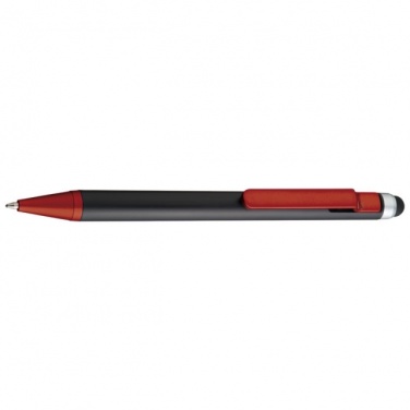 Логотрейд pекламные подарки картинка: Ball pen with touch pen FLORIDA  color red