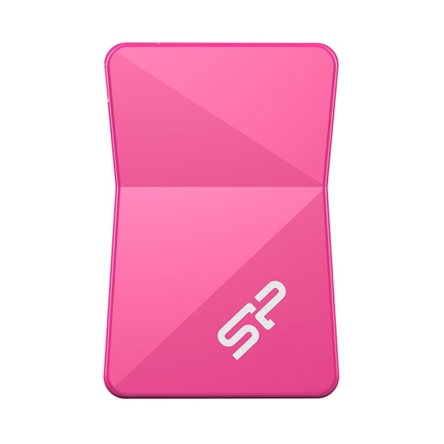 Лого трейд бизнес-подарки фото: Pink USB stick Silicon Power 8GB