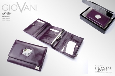 Лого трейд бизнес-подарки фото: Женский кошелек с кристаллом Swarovski AV 130