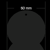 Логотрейд pекламные подарки картинка: Диаметр круга 50 мм рефлектор
