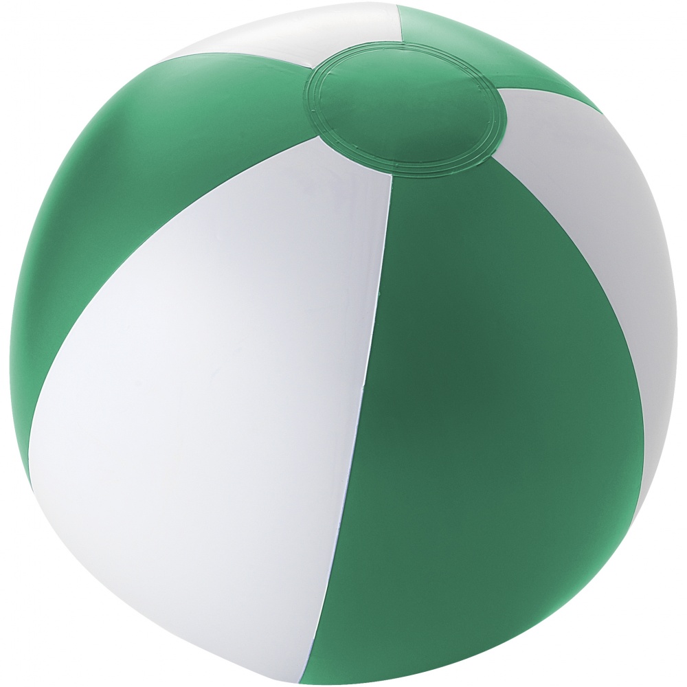 Лого трейд бизнес-подарки фото: Непрозрачный пляжный мяч, зеленый