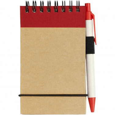 Лого трейд pекламные cувениры фото: Блокнот Zuse с ручкой, красный