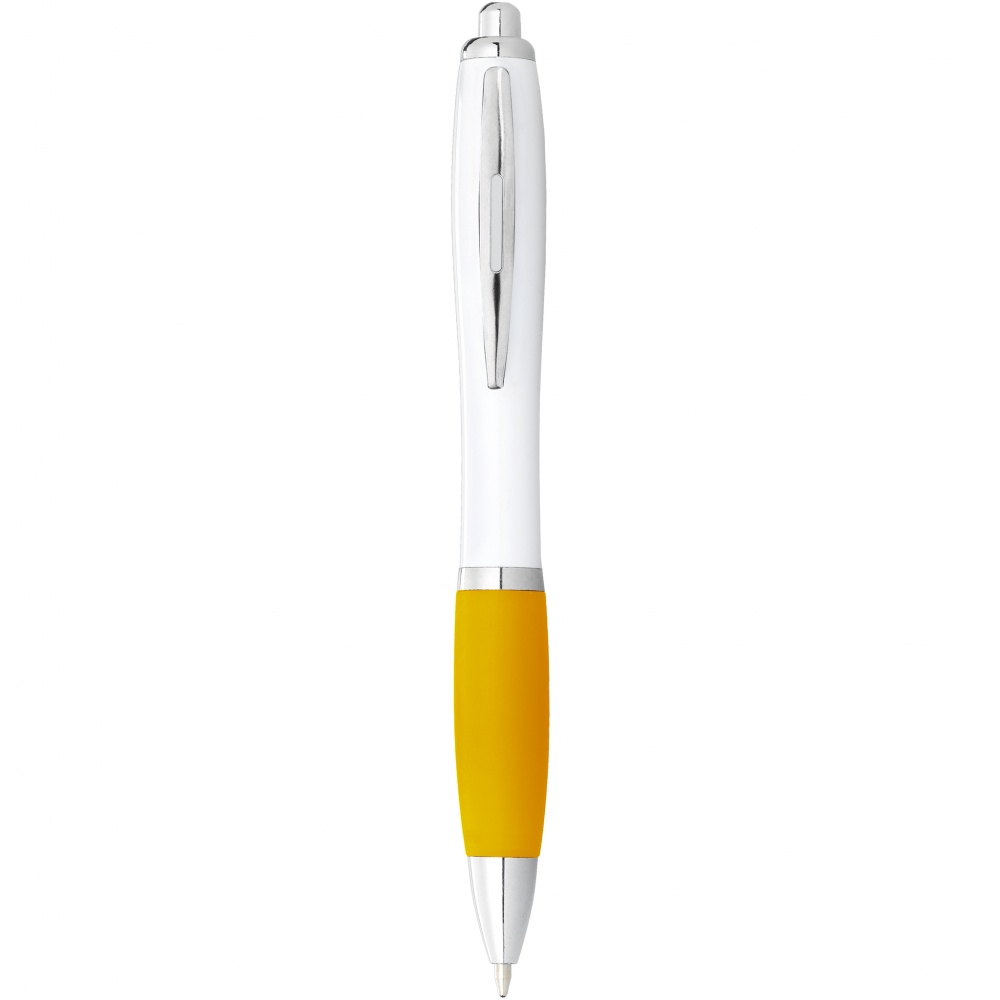 Логотрейд pекламные подарки картинка: Шариковая ручка Nash, желтый