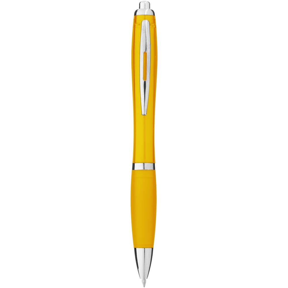 Лого трейд бизнес-подарки фото: Шариковая ручка Nash, желтый