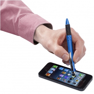Лого трейд pекламные подарки фото: Шариковая ручка-стилус Burnie с несколькими стержнями, синий