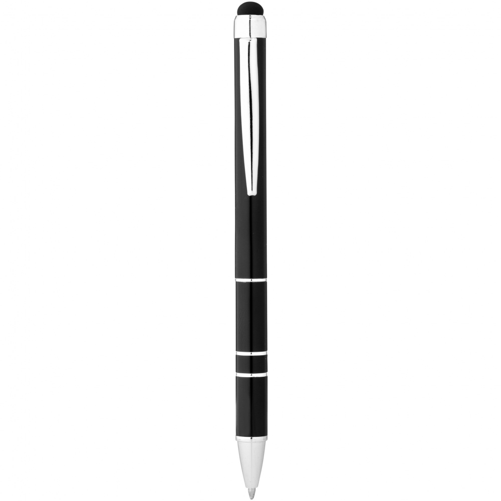 Лого трейд бизнес-подарки фото: Шариковая ручка-стилус Charleston, черный