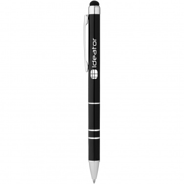 Лого трейд pекламные подарки фото: Шариковая ручка-стилус Charleston, черный