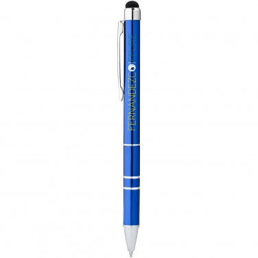 Лого трейд pекламные cувениры фото: Шариковая ручка-стилус Charleston, синий