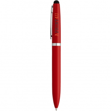 Лого трейд бизнес-подарки фото: Шариковая ручка-стилус Brayden, красный
