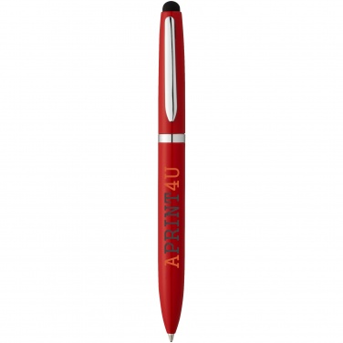 Лого трейд бизнес-подарки фото: Шариковая ручка-стилус Brayden, красный