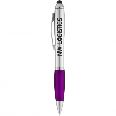 Лого трейд pекламные cувениры фото: Шариковая ручка-стилус Nash, фиолетовый