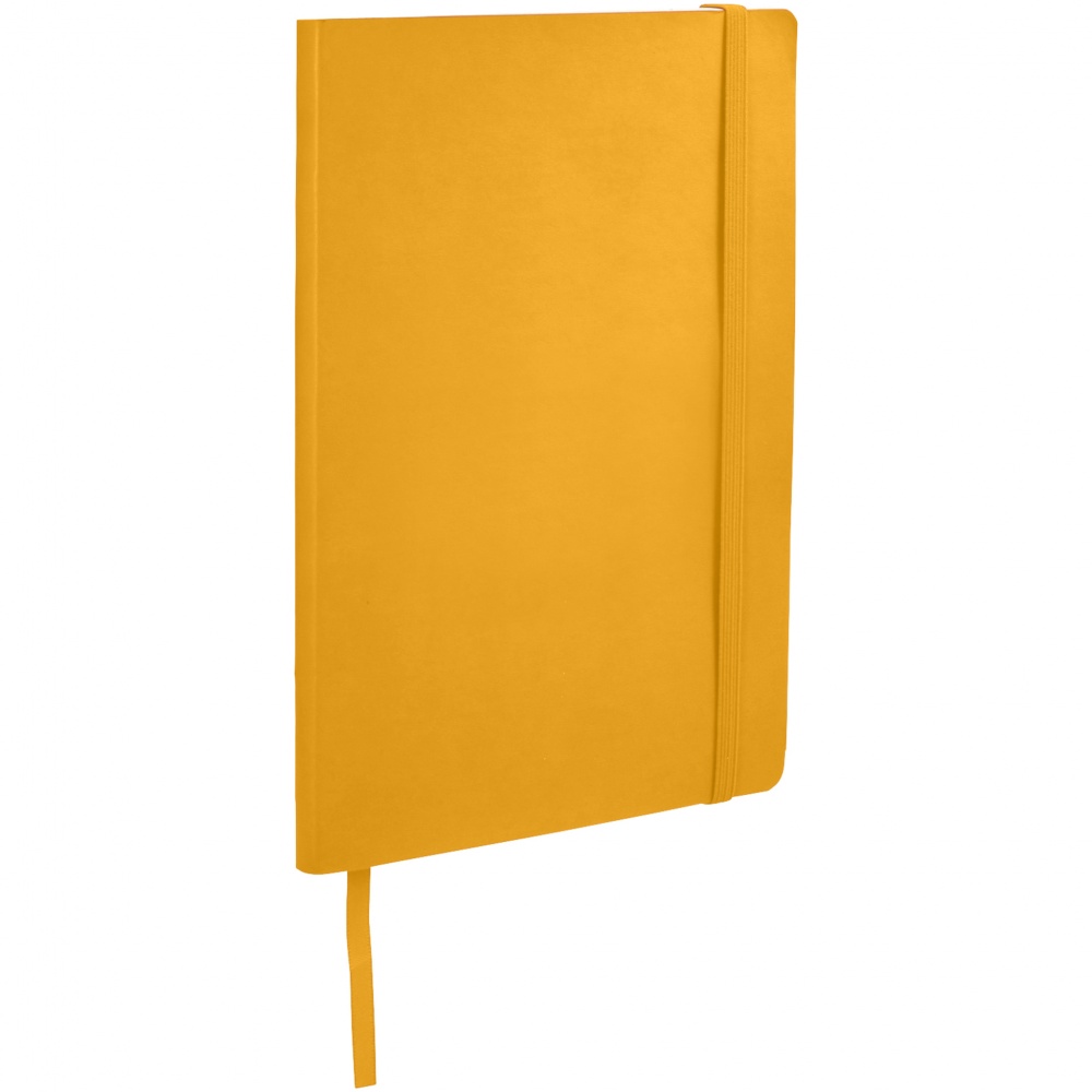 Лого трейд pекламные продукты фото: Классический блокнот с мягкой обложкой, желтый