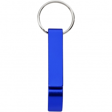 Лого трейд бизнес-подарки фото: Алюминиевый брелок-открывалка, синий