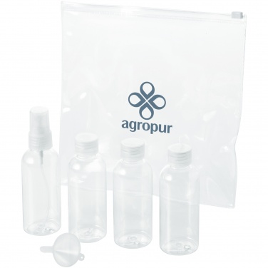 Логотрейд бизнес-подарки картинка: Одобренный дорожный набор бутылок для полетов, белый
