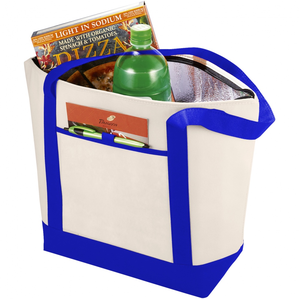 Логотрейд pекламные продукты картинка: Нетканая сумка-холодильник Lighthouse, синяя