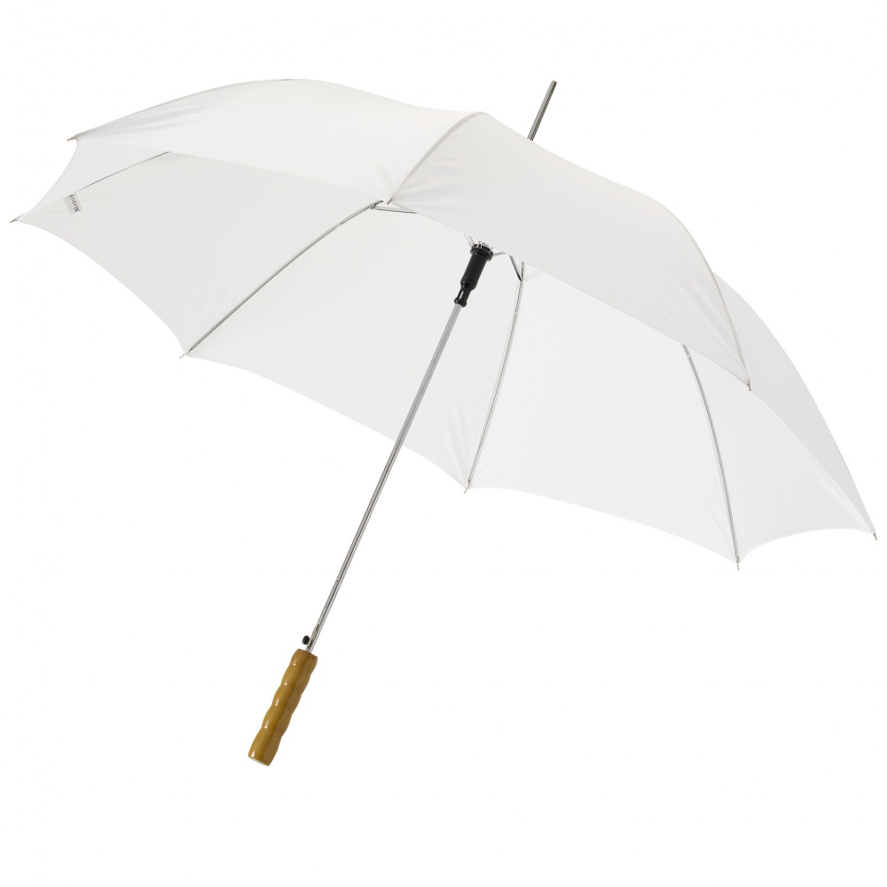 Лого трейд pекламные подарки фото: Автоматический зонт Lisa 23", белый