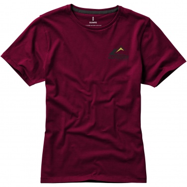 Логотрейд pекламные продукты картинка: Женская футболка с короткими рукавами Nanaimo, темно-красный