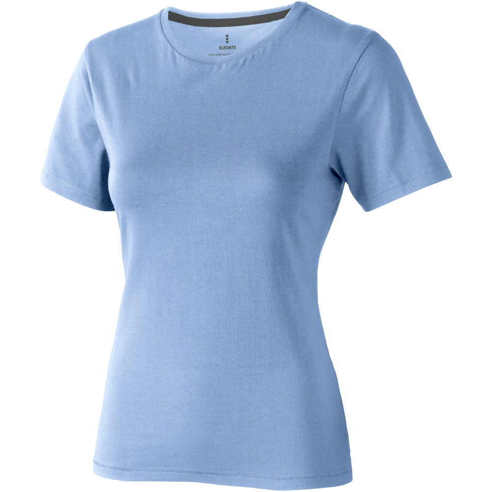 Логотрейд pекламные подарки картинка: Женская футболка с короткими рукавами Nanaimo, голубой