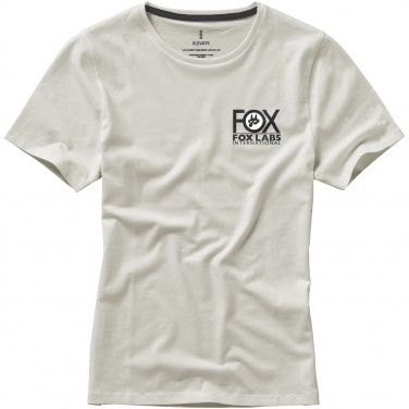 Лого трейд pекламные cувениры фото: Женская футболка с короткими рукавами, светло-серый