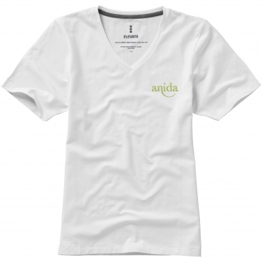 Лого трейд pекламные продукты фото: Женская футболка с короткими рукавами Kawartha, белый