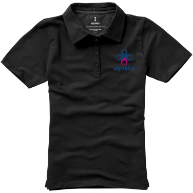 Лого трейд бизнес-подарки фото: Женская рубашка поло с короткими рукавами Markham