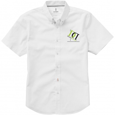 Лого трейд бизнес-подарки фото: Рубашка с короткими рукавами Manitoba, белый