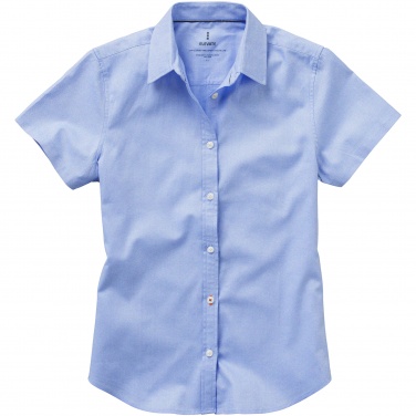 Лого трейд pекламные продукты фото: Женская рубашка с короткими рукавами Manitoba, голубой