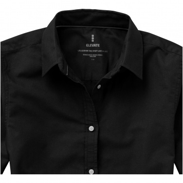 Логотрейд pекламные cувениры картинка: Женская рубашка с короткими рукавами Vaillant, черный