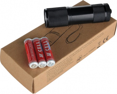 Логотрейд pекламные подарки картинка: Фонарик с 3 батарейками, чёрный