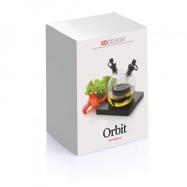 Лого трейд pекламные cувениры фото: Salatikomplekt Orbit õli & äädikas, must