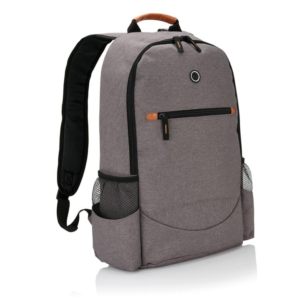 Лого трейд бизнес-подарки фото: Модный рюкзак, серый