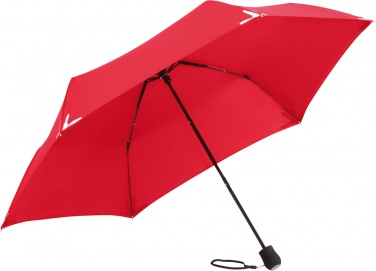Лого трейд бизнес-подарки фото: Helkuräärisega Safebrella® LED minivihmavari 5171, punane