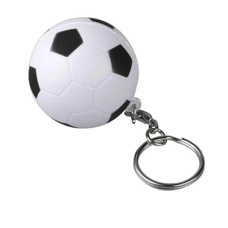 Лого трейд pекламные cувениры фото: Футбольный мяч для снятия стресса, белый