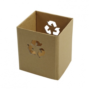 Лого трейд pекламные продукты фото: Вторичный картонный держатель для ручки, коричневый