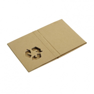 Логотрейд pекламные cувениры картинка: Вторичный картонный держатель для ручки, коричневый