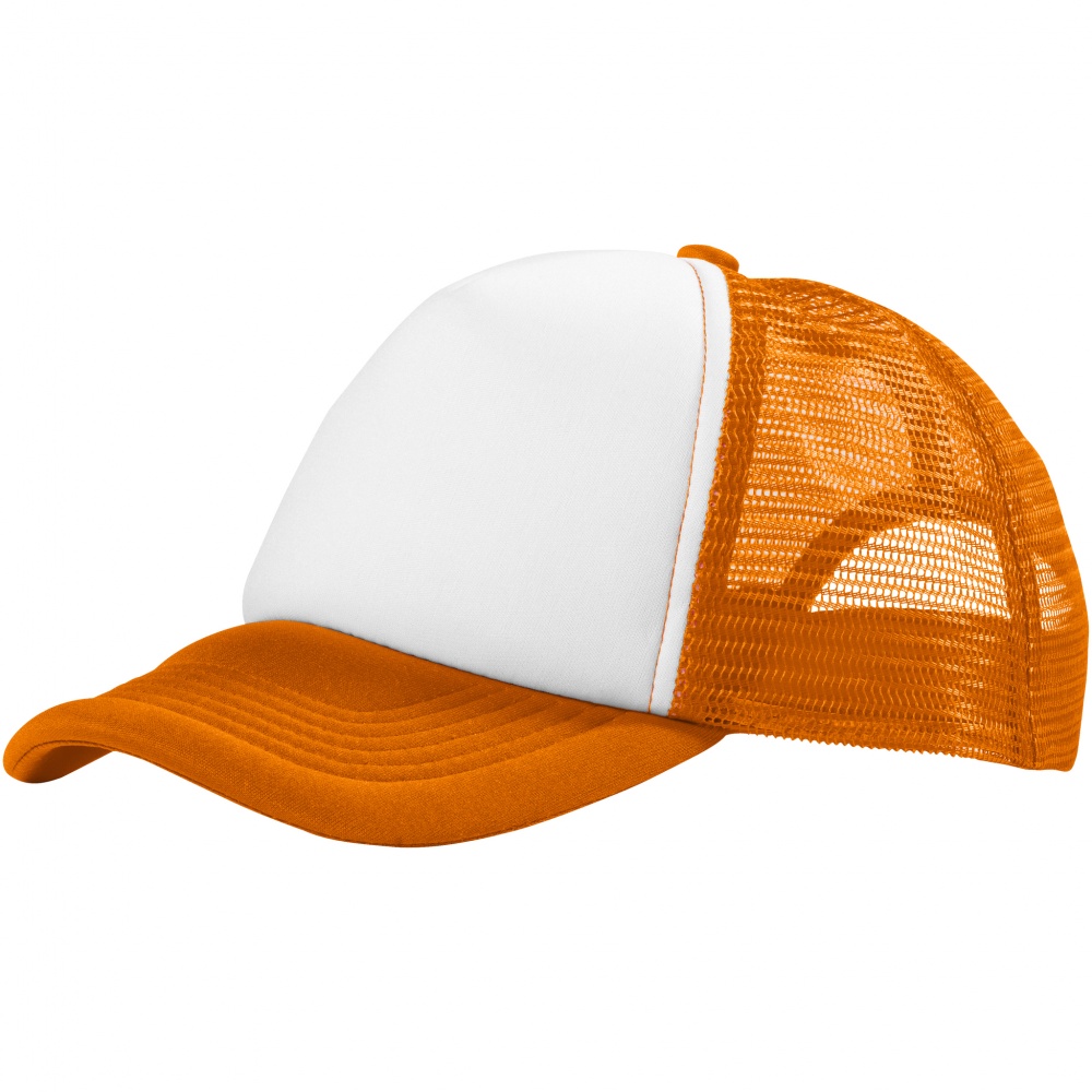 Лого трейд pекламные продукты фото: Trucker 5 panel cap WHOR, orange