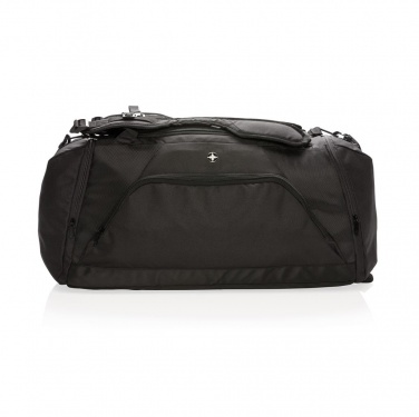 Логотрейд pекламные cувениры картинка: Спортивная сумка-рюкзак Swiss peak RFID, чёрный