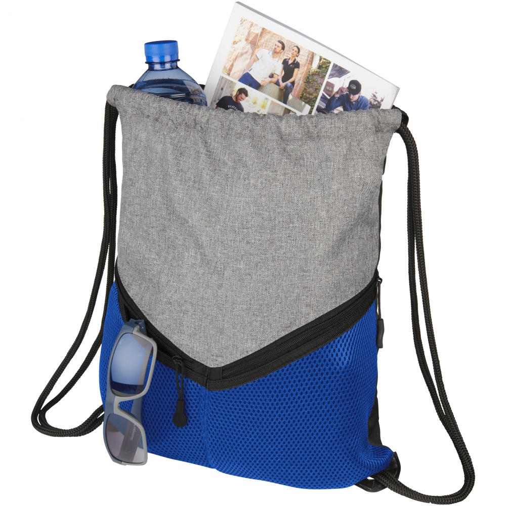 Логотрейд бизнес-подарки картинка: Voyager drawstring backpack, ярко-синий