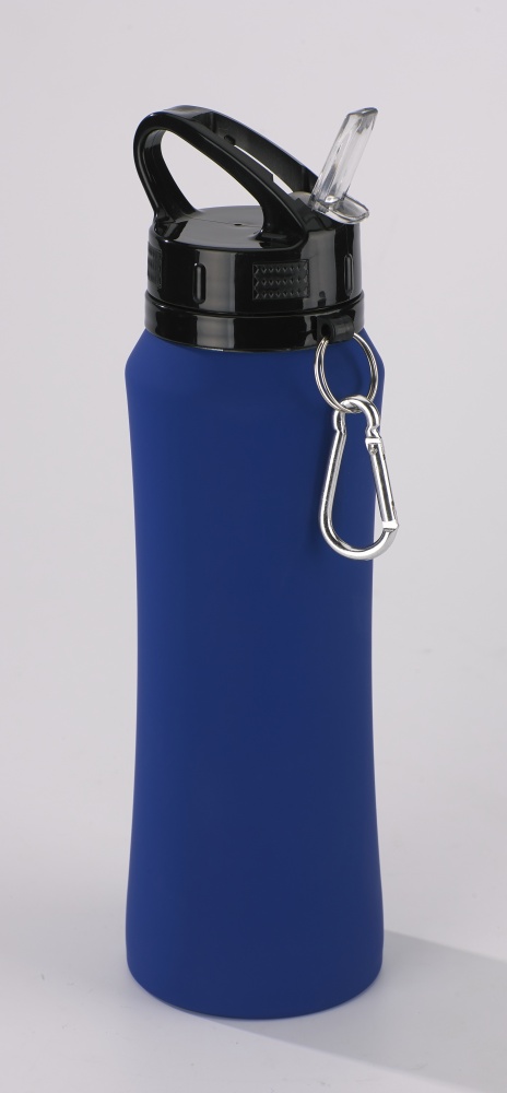 Логотрейд pекламные подарки картинка: Бутылка для воды Colorissimo, 700 мл, темно-синий