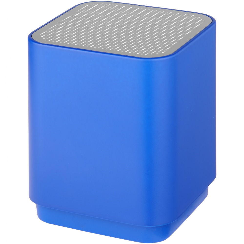 Лого трейд бизнес-подарки фото: Светодиодная колонка Beam с функцией Bluetooth®, ярко-синий