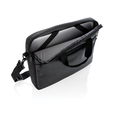 Лого трейд бизнес-подарки фото: Firmakingitus: 900D laptop bag PVC free, black