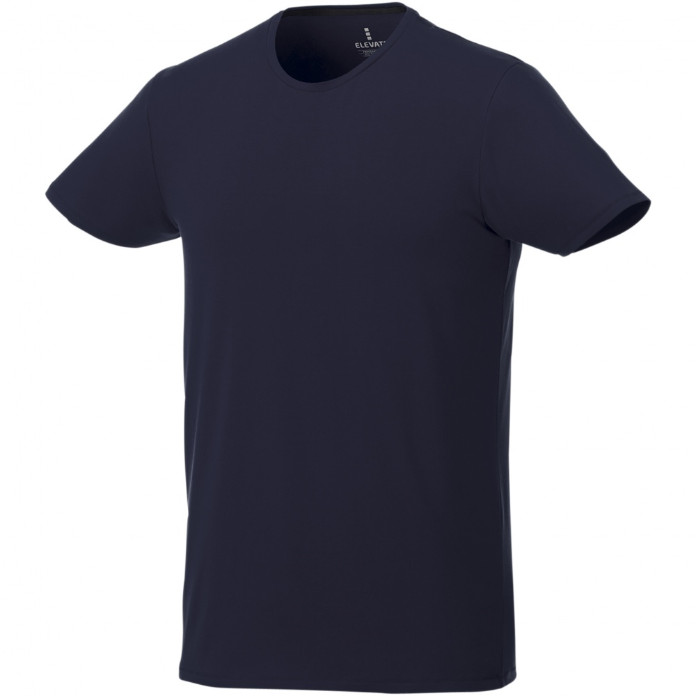 Логотрейд pекламные подарки картинка: Мужская футболка Balfour с коротким рукавом, тёмно-синяя