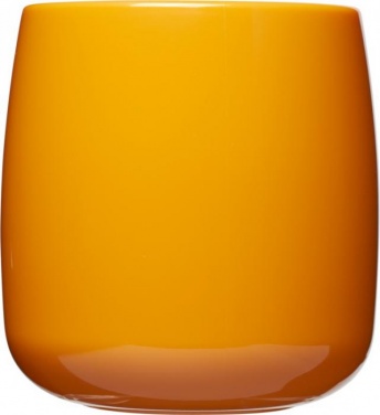 Логотрейд pекламные подарки картинка: Классическая пластмассовая кружка, 300 мл, оранжевая