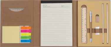 Логотрейд бизнес-подарки картинка: Блокнот с аксессуарами, коричневый
