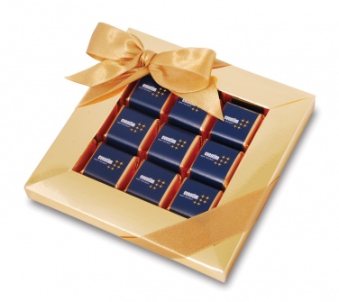 Лого трейд бизнес-подарки фото: 9 mini šokolaadibatooni kinkekarbis