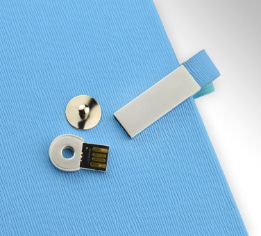 Лого трейд pекламные cувениры фото: ноутбук A5 Mind с USB-накопителем, голубой